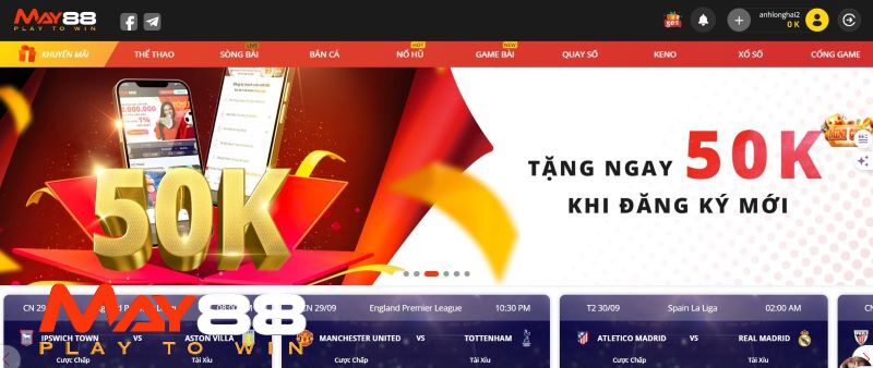 Các chương trình khuyến mãi tại May88