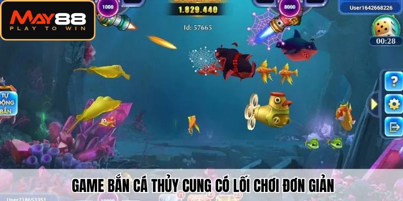 Game bắn cá thủy cung​ có lối chơi đơn giản